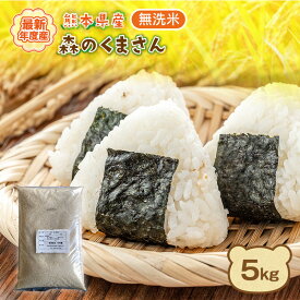 米 白米 5kg 森のくまさん 無洗米 熊本産 最新年度産 送料無料 九州 名産 特A評価 精米 うるち お米 ご飯 備蓄米 非常用 常温便