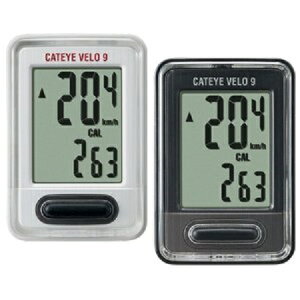 [CATEYE]�u�T�C�N���R���s���[�^�[�v(�x��9)�ECC-VL820 VELO9�E�V���v������̃I�[�g�X�^�[�g��p���f���E�u���P�b�g�̓i�C�����^�C�ŊȒP�Ɏ�t�ł���E�X�e����I�[�o�[�T�C�Y�n���h���o�[��