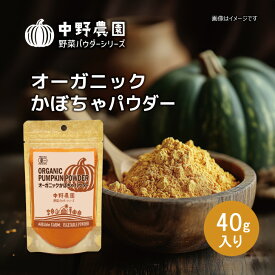 【有機JAS】 オーガニック かぼちゃパウダー 40g 離乳食 スープ おかゆ 食用色素 スムージー お菓子 マフィン パウンドケーキ クッキー 有機野菜 国産かぼちゃ100％ 無農薬 食塩無添加 保存料無添加 パンプキン【メール便配送無料】