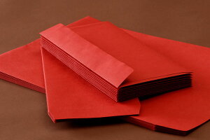 封筒 長3 レッド 1000枚 紙厚 85g 厚手 郵便番号の枠：なし カラー封筒 Kカラー クラフトカラー ビビットカラー 紙が厚いタイプ カラー スミ貼 赤