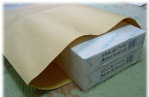 封筒 特大02 クラフト 100枚 茶封筒 紙厚 120g ( かなり厚手 ) 大型封筒 茶 特大 2切判 フタなし ベロ(フラップ)なし 1枚約62g