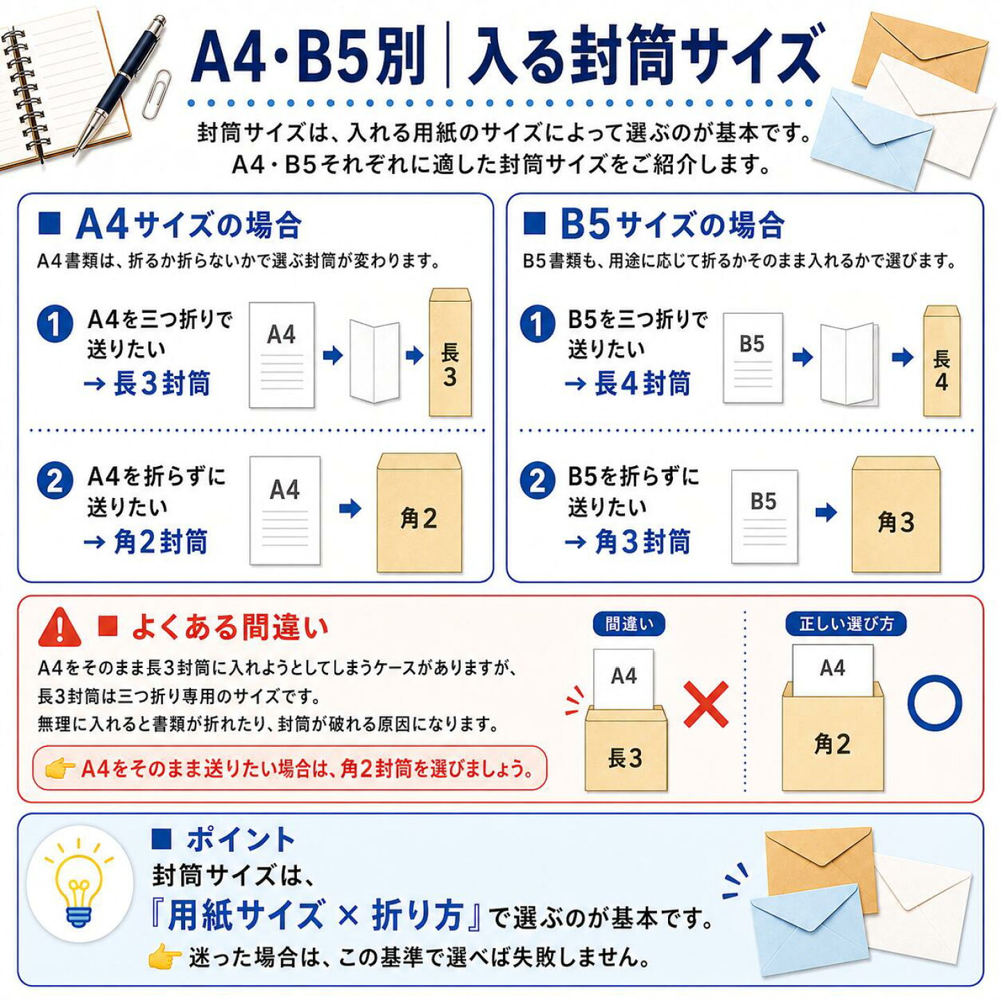 楽天市場 | 伝票印刷製本のコンビニ - 封筒のサイズ・寸法とは？