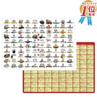 【1000円ポッキリ! 送料無料】お魚漢字 100種類 下敷き ( 約H210×W297mm ) A4サイズ お魚大全 魚 さかな…