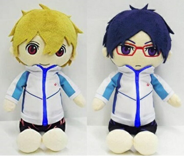 楽天市場】【残り僅か】Free! ぬいぐるみ 葉月渚 & 竜ヶ崎怜 2点セット  