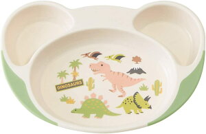 すくいやすいランチ皿 ディノサウルス DINOSAURS 恐竜 スケーター(Skater) 食器 滑りにくい 電子レンジ 食洗機 離乳食 食事 子供 男の子 女の子