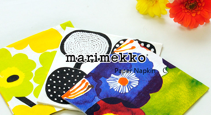 楽天市場】【マリメッコ】【marimekko】デコする紙ナプキン（約25×25cm