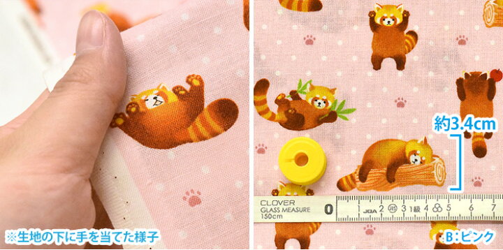 楽天市場 レッサーパンダの日常 シーチング かわいい動物レッサーパンダの威嚇のポーズコスモテキスタイル 生地 布 Ap 2 数量3 30cm から10cm単位 5370 ホビー家コテツ