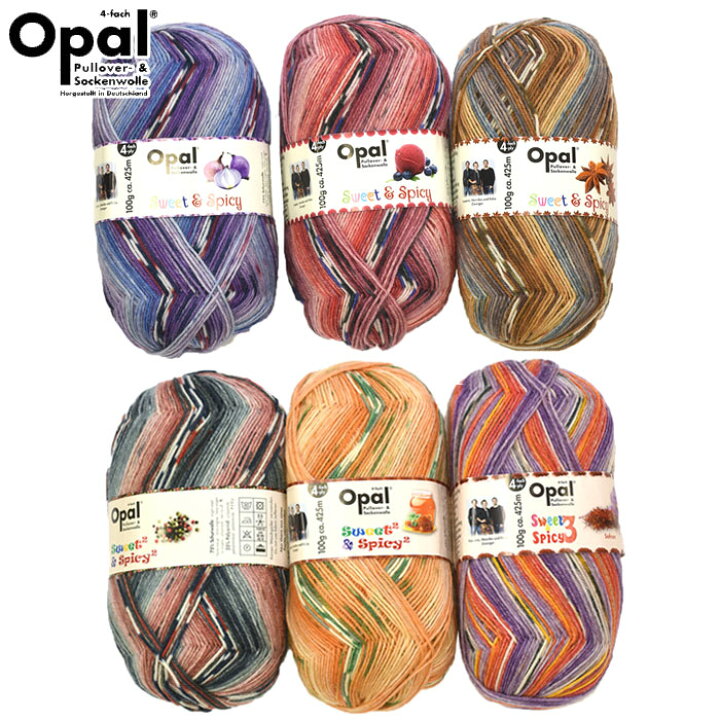 楽天市場】Opal 毛糸【復刻版】Sweet&Spicy スイート&スパイシー 中細 