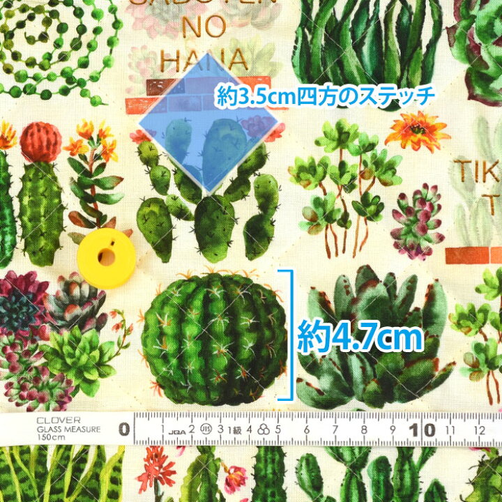 楽天市場】【Riconic】サボテンズ（キルト）サボテン サボテン柄 植物 