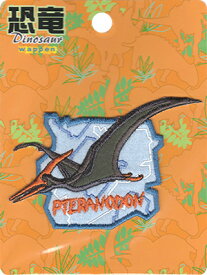 【ワンダフルデーはポイント10倍】恐竜Dinosaur 恐竜ワッペン DSW003 プテラノドン アイロン接着ワッペン1枚入り手芸材料