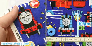 楽天市場 きかんしゃトーマス トーマスとポップなイラスト オックス 機関車トーマスと仲間たち キャラクター生地 布 G 4527 1 数量3 30cm から10cm単位 ホビー家コテツ