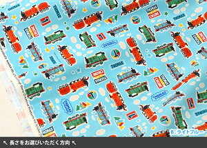 楽天市場 きかんしゃトーマス 横向きのトーマスたち シーチング 横から見たときの機関車トーマスたち キャラクター生地 布 G 4530 1 数量3 30cm から10cm単位 ホビー家コテツ