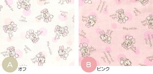 楽天市場 Disney ベビーミニー デイジー ダブルガーゼ 女の子キャラのシンプルな線画イラストと水玉ディズニー キャラクター生地 布 G 7402 1 数量3 30cm から10cm単位 ホビー家コテツ