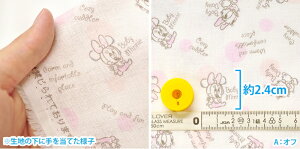 楽天市場 Disney ベビーミニー デイジー ダブルガーゼ 女の子キャラのシンプルな線画イラストと水玉ディズニー キャラクター生地 布 G 7402 1 数量3 30cm から10cm単位 ホビー家コテツ