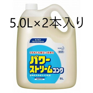 【2本入り】花王 パワーストリームコンク 5L 業務用