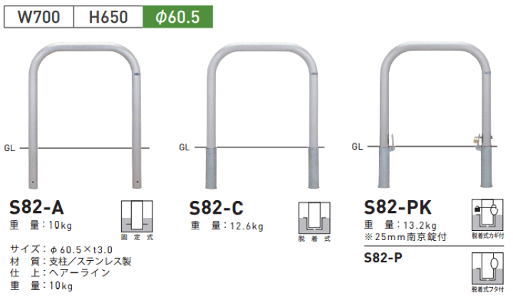 楽天市場】帝金バリカー横型 ステンレス S82-Pタイプ 脱着式蓋付