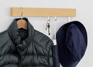 水まわり スリム長押しフック付き(400mm・600mm) |壁収納 壁付け 壁掛け DIY おしゃれ 玄関 洗面所 壁面収納 NP