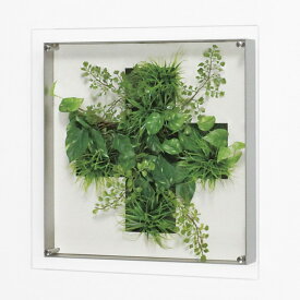 【安心サポート付】フレームグリーン　スタイリッシュ　壁付　人工観葉植物 フェイクグリーン　インテリアグリーン