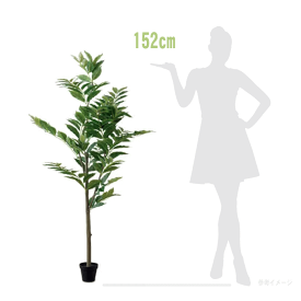 【安心サポート付】コーヒーの樹　観葉植物　フェイクグリーン 大型　H152cm 人工植物　カフェ　人工樹木