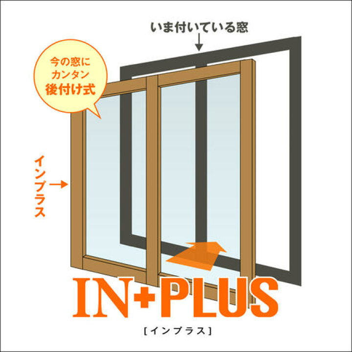 楽天市場】二重窓・内窓 断熱防寒用にDIY! トステム内窓インプラス 2 