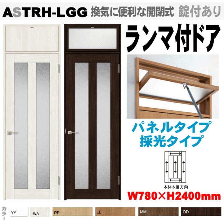 楽天市場】【安心サポート付】ランマ付ドア（パネルタイプ・採光