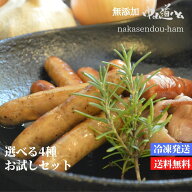 【選べる4種 無添加 ハム ソーセージ 】 冷凍 中山道ハム 送料無料 みやげ 手土産 家呑み おつまみ 肉 中…