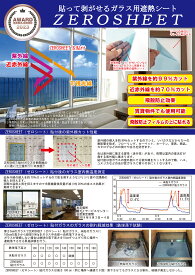 ガラス用透明遮熱シートZEROSHEET(ゼロシート）