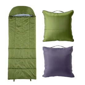 【メーカー直送品送料無料】 【代引き不可】 『PROIDEA プロイデア SONAENO クッション型多機能寝袋　オリーブグリーン/ダークグレー　クッション 寝袋』