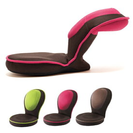 【メーカー直送品送料無料】 【代引き不可】 『PROIDEA プロイデア 背筋がGUUUN美姿勢 座椅子 コンパクト　グリーン/ピンク/ブラウン』