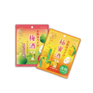 ※8個までゆうパケット送料240円※ 『BJ お肌ほろどけ フェイスマスク 梅酒/柚蜜酒』