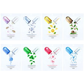 【10枚セット】 フェイスマスク パック マスク GASI プレミアム エッセンスマスク 1枚 25ml 全8種類 ガシ シオントレード 美容マスク シートマスク スキンケア 韓国コスメ 高密着シート 【ゆうパケット送料無料】