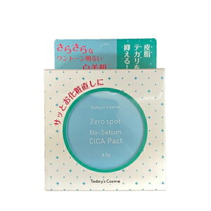化粧直し フェイスパウダー Today's Cosme トゥデイズコスメ ゼロスポット CICAパクト 8.5g CICA シカ ツボクサエキス パウダー メイク 化粧 フィニッシュパウダー 化粧崩れ さらっと 肌 超微粒子 韓