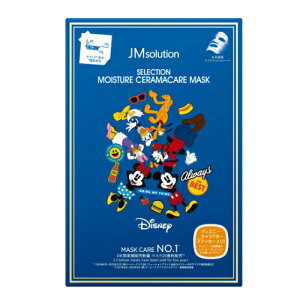 JMSolution ディズニー シートマスク5枚入り 全10種 セレクション オリジナルステッカーランダム1枚封入 モイスチャーマスク 韓国 パック毛穴 マスクシート 保湿 肌荒れ プレゼント パック 【ゆ