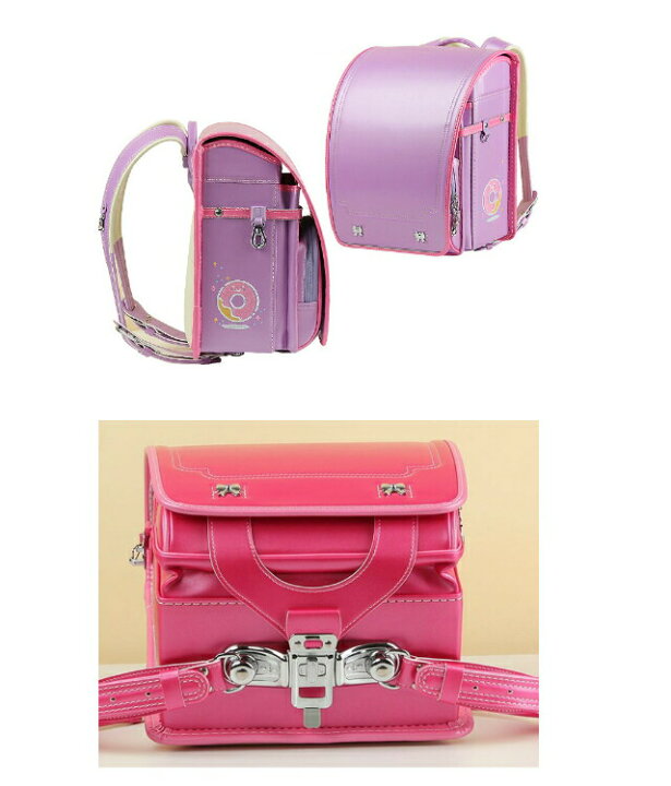 新品】☆ランドセル 女の子☆ 高級合皮 大容量 撥水加工 ローズピンク