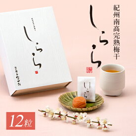 中田食品 紀州南高完熟梅干 しらら 12粒 / 20粒梅干し 塩分5% 木箱 個包装 贈答 ギフト 減塩 包装あり 父の日 プレゼント グルメ お取り寄せ 2024 食べ物 おすすめ 人気 お中元 夏ギフト 手土産 お供え 贈り物