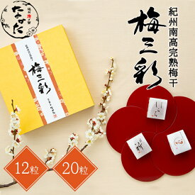 中田食品 紀州南高完熟梅干 梅三彩 12粒 / 20粒 (祈/しらら/心) 和歌山県産 紀州南高梅 梅 梅干 梅干し 梅ぼし 減塩 国産 贈答 ギフト 包装あり お中元 夏ギフト 2024 人気 おすすめ ギフト 食べ物 プレゼント 手土産 お供え 贈り物