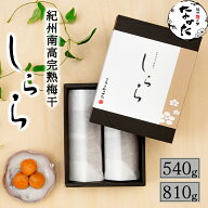 中田食品 紀州南高完熟梅干 しらら 和歌山県産 紀州南高梅 塩分5% 540g / 810g 梅 梅干 梅干し 梅ぼし 紀…