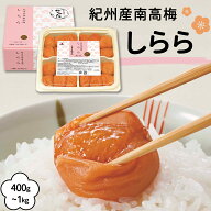 中田食品 しらら 和歌山県産 紀州南高梅 塩分5% 400g〜1kg 梅干し 梅干 梅 国産 紀州産 南高梅 化粧箱 家…
