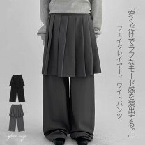 楽天市場】スカート見えプリーツワイドパンツの通販