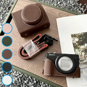 �J�����P�[�X PowerShot G7 X Mark ���p PowerShot G7 X Mark II �L���m�� �ی� �J�o�[ ���U�[�� �����h�~ �ϏՌ� �X�g���b�v �V�����_�[ �t�� �S�ʕی� �h�o �d�r�����ȒP �O�r�Ή� �B�e �ʐ^ �r�f�I �d��