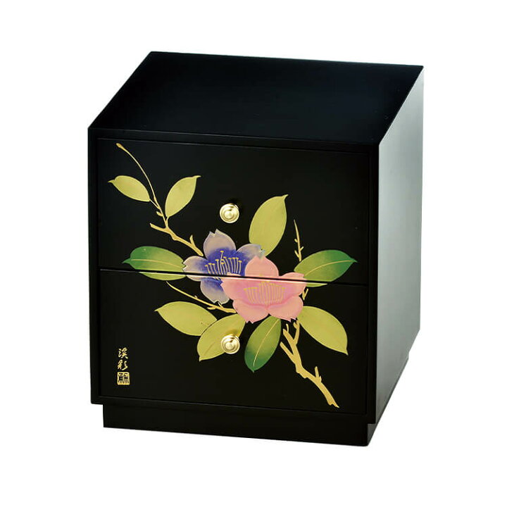 楽天市場】黒 新二ツ引タンス 山茶花 木繊 木質繊維(MDF)製 カシュー 