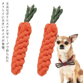 タフトイ 丈夫 ストレス解消 おもちゃ ロープ ペットトイ 挟める オヤツ キャロット 遊ぶ 犬 にんじん 頑丈 丈夫 丈夫 一緒に遊ぶ 野菜