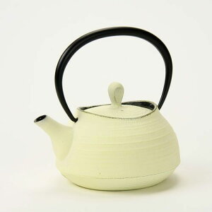 南部鉄 ティーポット 刷毛目 小 プレミアムアイボリー 0.4L ※湯沸し不可★この商品は日本国内販売の正規品です★《お買い物合計金額3,980円で送料無料!》