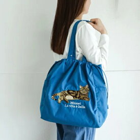 アニマル刺繍巾着型トートバッグ★この商品は国内仕入れの正規品です★《3,980円以上で送料無料!!》