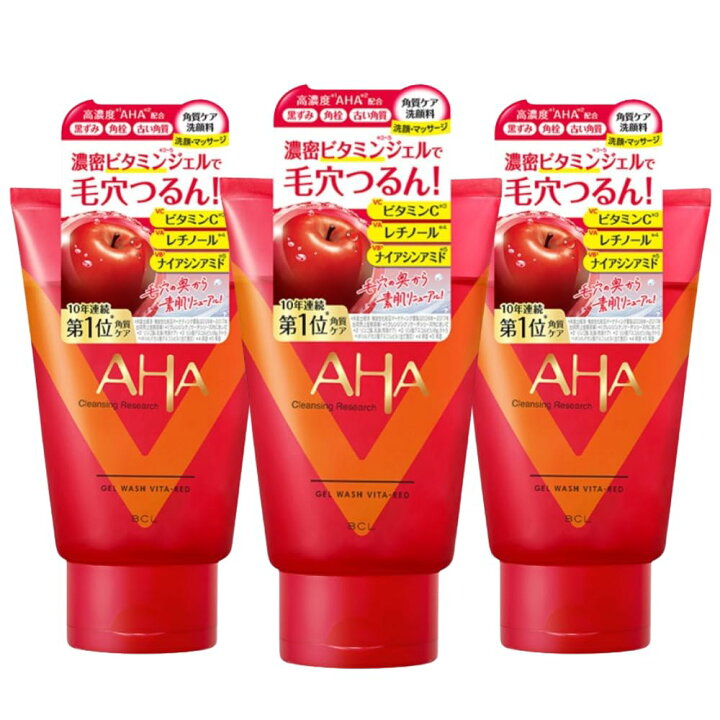 楽天市場】AHA クレンジングリサーチ ジェルウォッシュ VITA-RED 