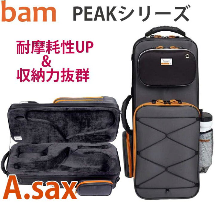 楽天市場】BAM アルトサックス ケース PEAK（ピーク） PEAK3021SN 【収納スペースUP】【耐摩耗性と耐水性に優れた合皮素材】 :  e-shopNAKAZEN中善楽器