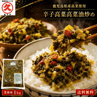 【クーポン利用で半額！】辛子高菜 高菜油炒め 1kg 鹿児島県産 業務用 大容量 送料無料 国産 漬物 たかな…