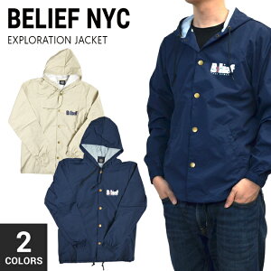 yN[|zzz BELIEF NYC(r[t) EXPLORATION JACKET t[ht R[`WPbg iCWPbg yo[Qz