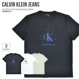 【割引クーポン配布中】 Calvin Klein Jeans (カルバン クライン ジーンズ) Tシャツ S/S TEE RECYCLED MONOGRAM CREW 半袖 カットソー トップス CK JEANS S-XL 40GM873 【単品購入の場合はネコポス便発送】【RCP】【バーゲン】