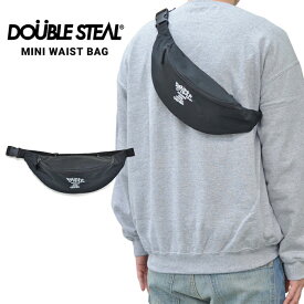 【割引クーポン配布中】 DOUBLE STEAL (ダブルスティール) MINI WAIST BAG ウエストバッグ ボディバッグ ショルダーバッグ 鞄 ブラック 414-92046 【ネコポス便発送で送料無料】【RCP】